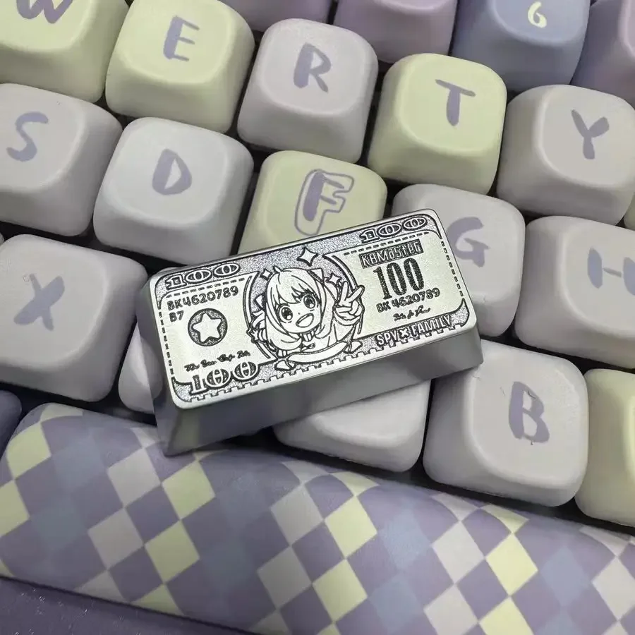 Individual Cartoon Animal Keycap Anime Character ENTER Key Mechanical Keyboard Aluminium Alloy Metal Stereoscopic Keycap