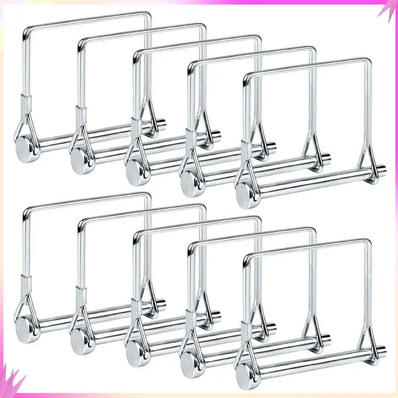 

Соединительные штифты для прицепа B50C, 10 шт. — оцинкованная сталь, 1/4 x 3-5/32 дюйма для безопасного буксировки — для автофургона, лодки, газонокосилки, трактора