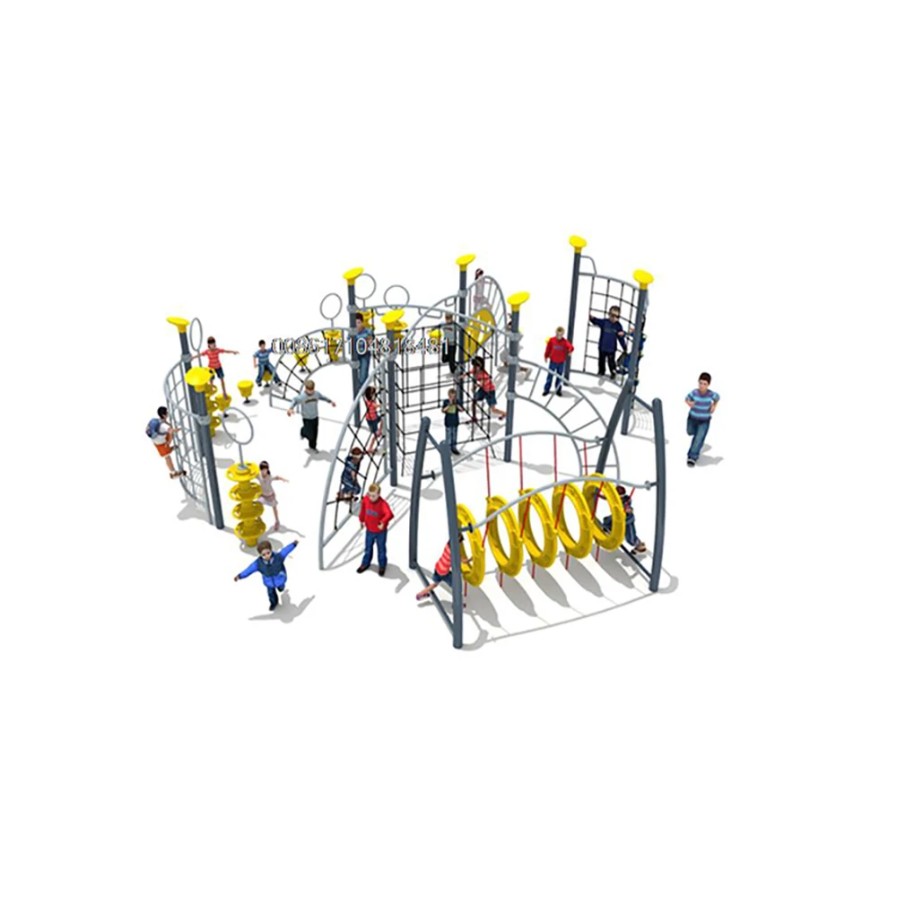 

Small Kids Outdoor Games Park Combination Amusement Adventure Equipment