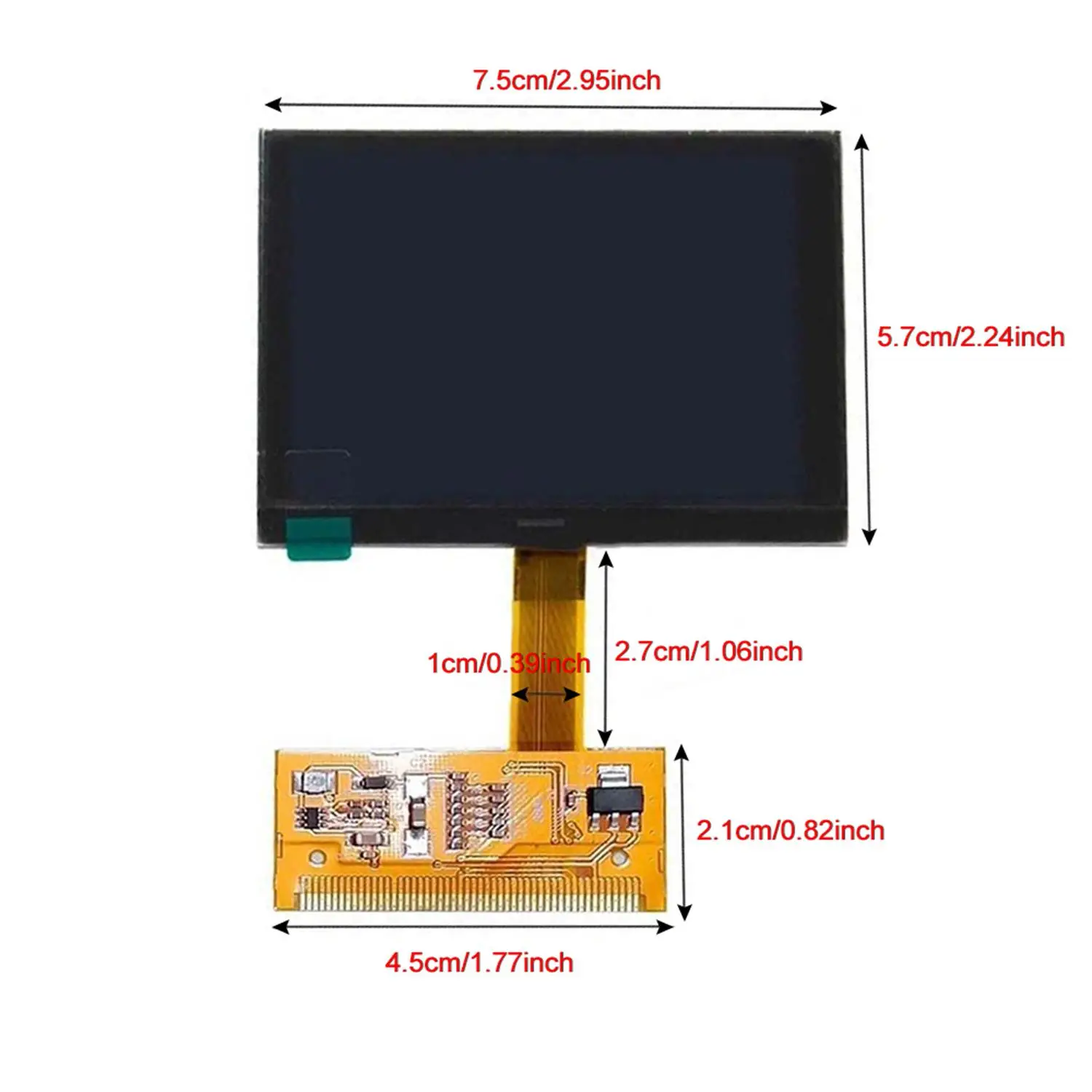 LCD Dashboard Screen Display for Audi S3 8L TT 8N A6 C5 4B Aftermarket Car Instrument Cluster Replacement view 3