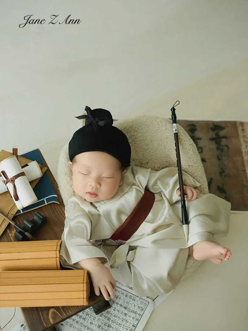 Photo Baby Prop Li Bai Ancient Style Clothing infant poet costume Children Photography shooting