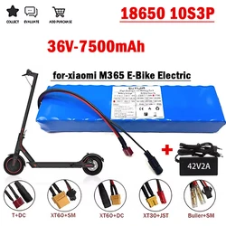 new 10S3P 36V 7500mAh 18650 Rechargeable Lithium Battery Pack for Xiaomi M365 E-Bike Electric Scooter Hoverboard Built-in BMS