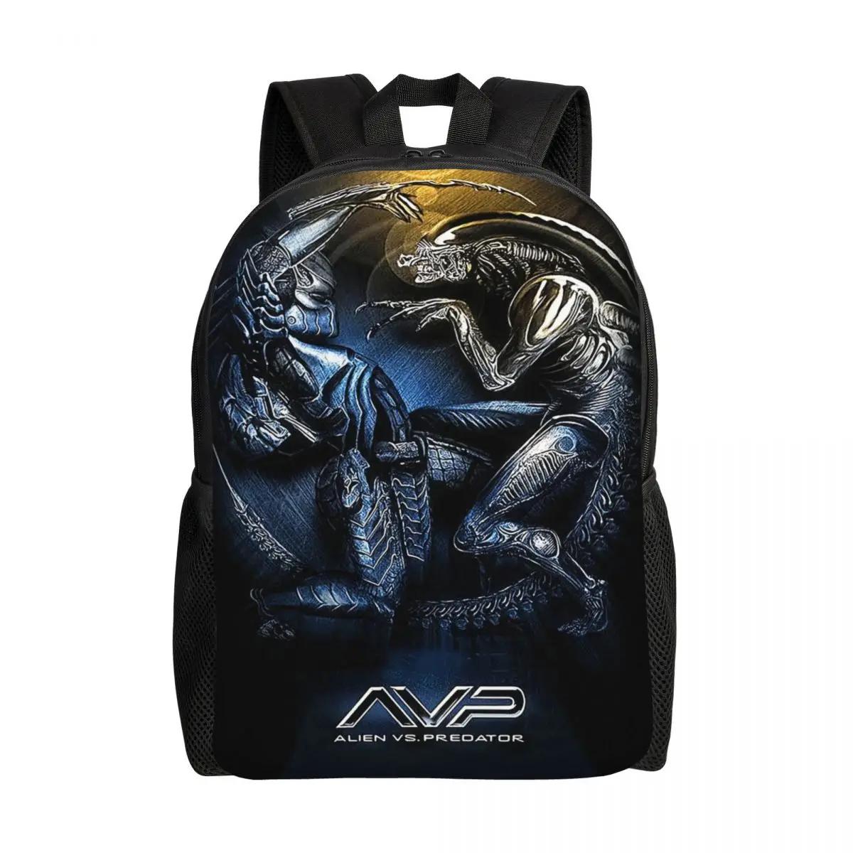 Personalized Alien Predators Horror Backpacks Men Women Casual Bookbag for College School Science Fiction Comics Bags