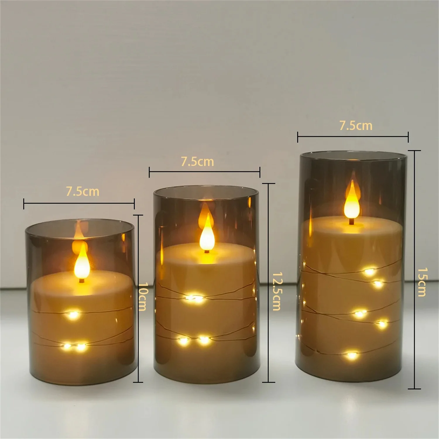 LED Candle Lights Electronic Flameless Candle Lamp With Remote Control For Birthday Christmas Halloween Wedding Party Decoration