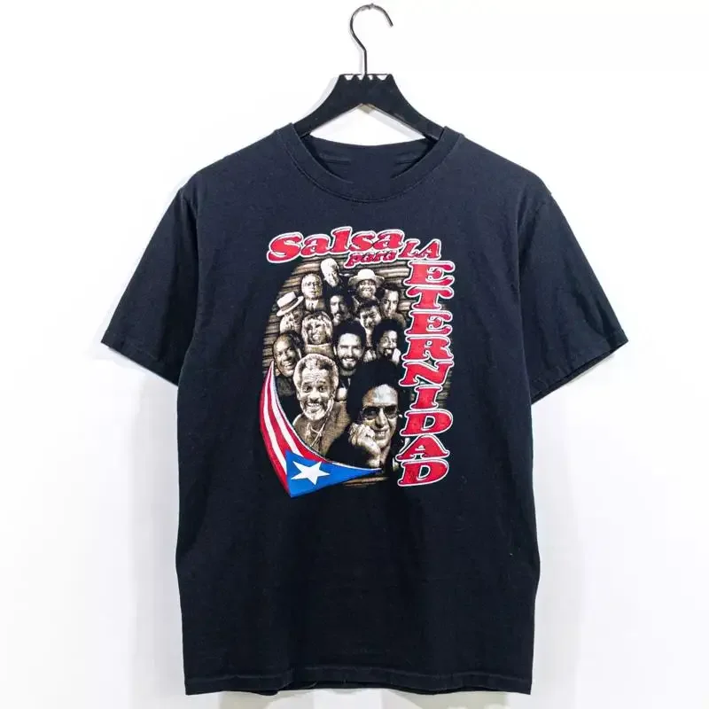 Vtg Tito Puente Salsa Para La Eternidad Cotton Black All Size T Shirt Aa142