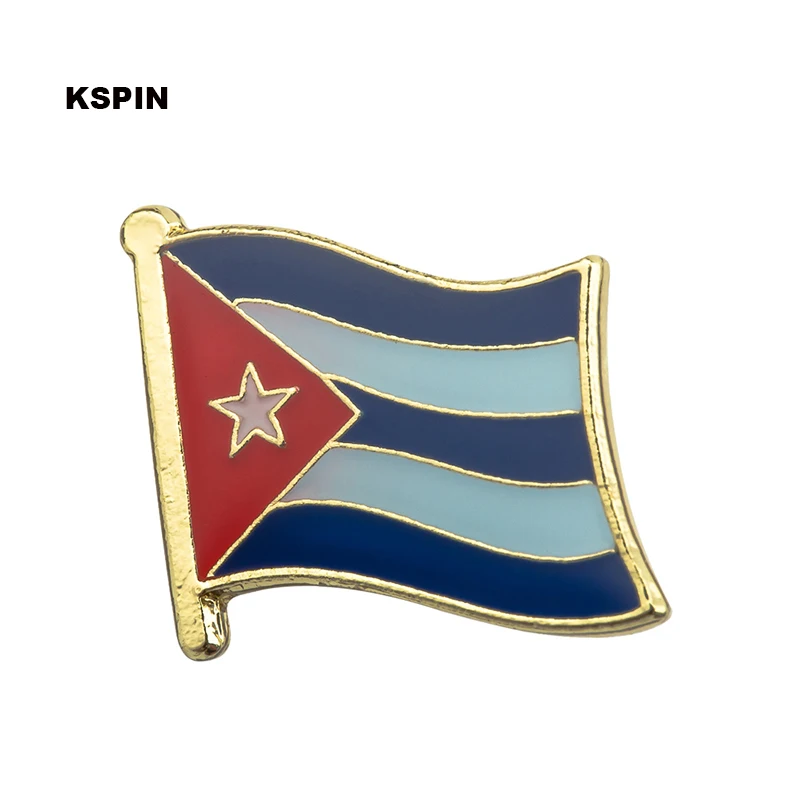 Insignia de la bandera nacional de Perú, Pin de Metal para ropa, réplica de monedas de Rozet Makara, KS-0231