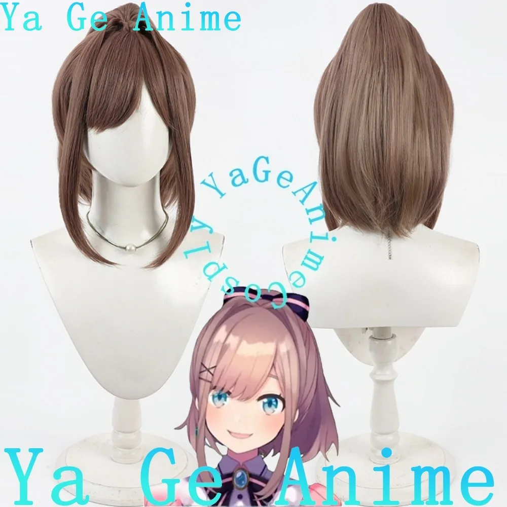 Suzuhara Lulu Cosplay Wig VTuber Casual Outfit Split Ponytail Realistic Scalp Synthetic Heat Resistant Fiber Anime Cospaly Wigs