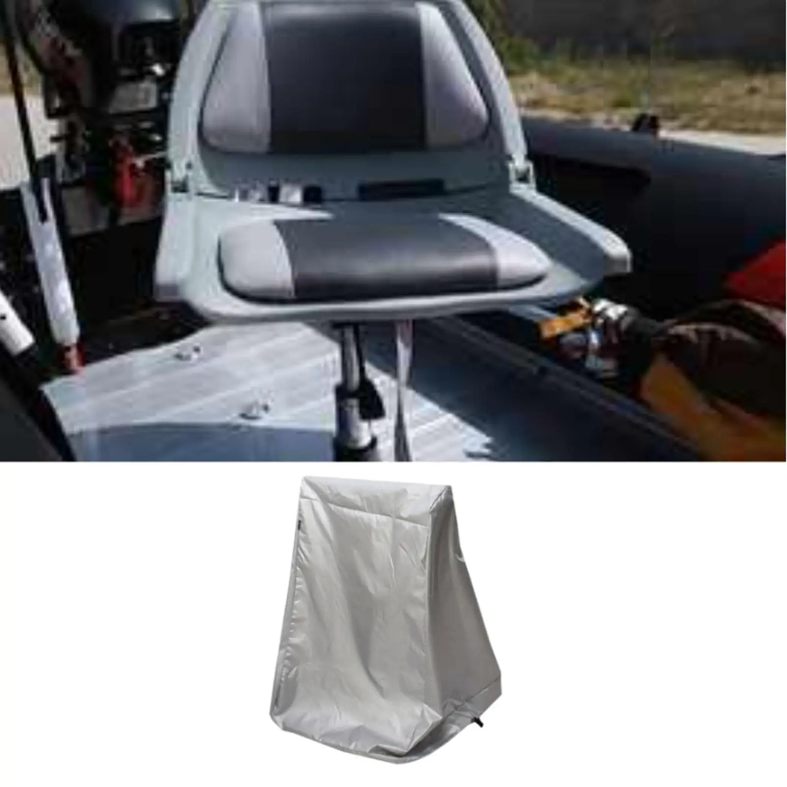 

Boat Seat Cover Convenient Storage Men Outdoor Helm Chair Protective Cover