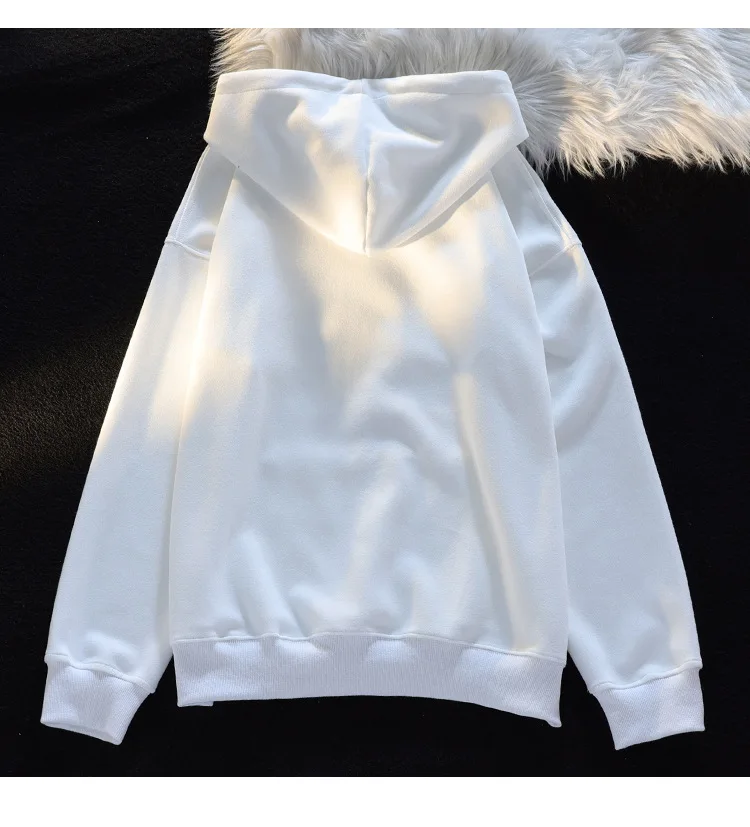 Cute and interesting cartoon stereo plush embroidered panda hooded sweater women's autumn and winter lazy wind casual coat