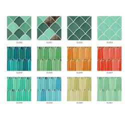 Covered with crystal film peacock feather pattern renovation home mural tile wall sticker