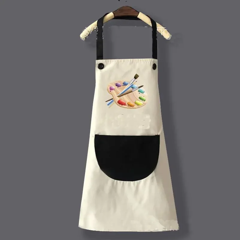 Children's Drawing Aprons Waterproof Painting Smock Baby Kids Art Coat Eating Bibs Sleeveless Protective Cover with Pocket