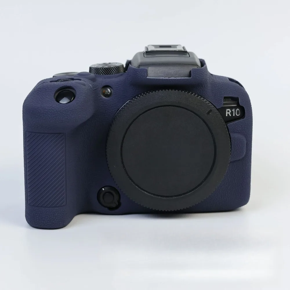 

Silicon Sleeve Armor Skin Case Body Cover Protector For Canon EOS R10 Camera Cover Litchi Pattern Photography Handbag