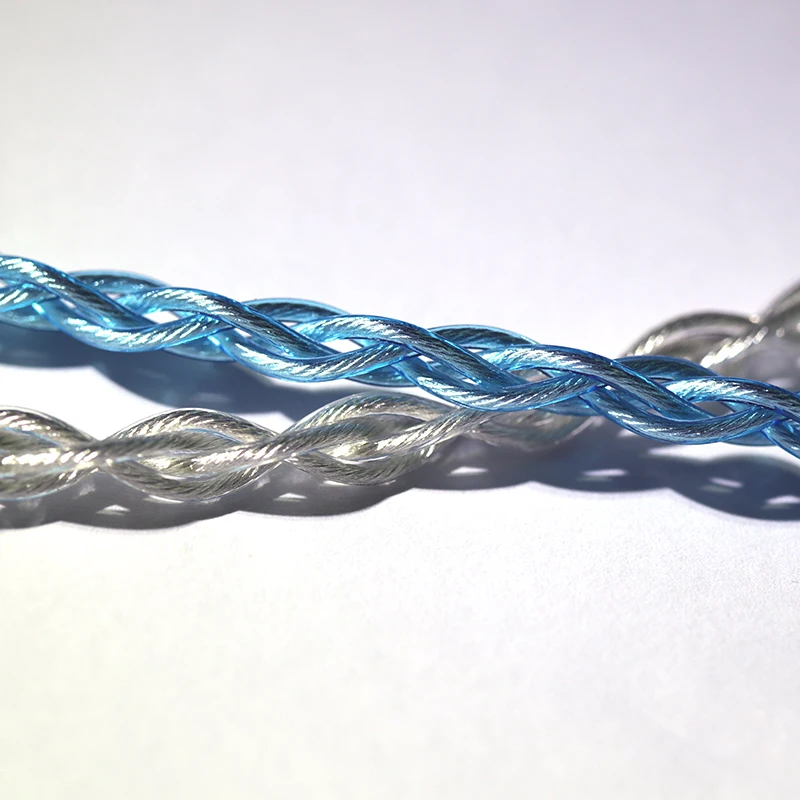 Litz Cord Mạ Bạc 6n Đơn Tinh Thể Đồng Nâng Cấp Đường 133Core OD:1.5Mm 5 Mét