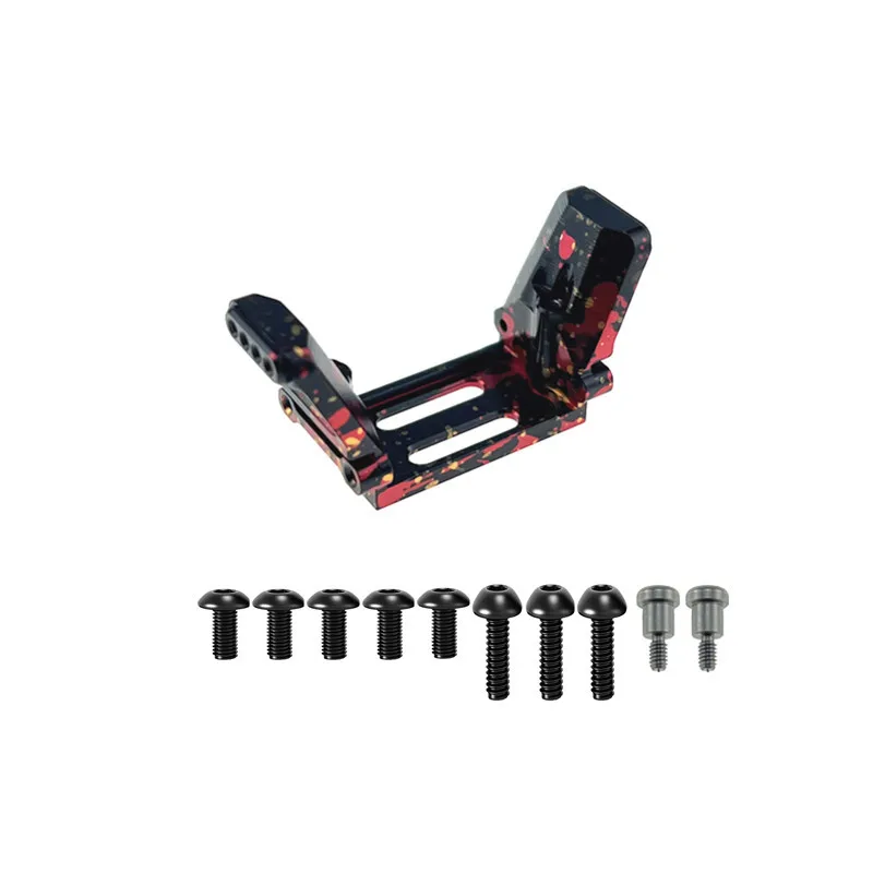 MJX 1/18 H18P RC Car Aluminum Rear Shock Bracket Receiver Box Base Metal Upgrade Mod Parts Off Road Buggy Replacement Accessory