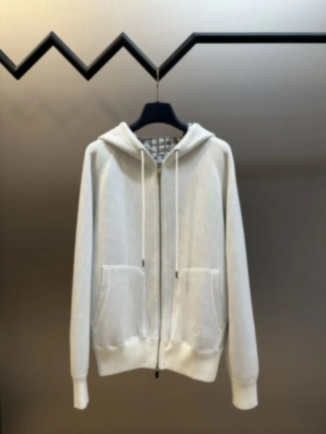 Camere Blend Knitted Jaet 2026 Spring Autumn Winter New Sle Double-Sided Loose Fit Hooded Coat Men Women Model