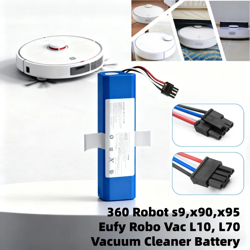 

14.4V/14.8V 6500mAh Original lithium battery for Eufy Robovac L70 L10 Hybrid T2190 360 S9 X95 X90 Robot Vacuum Cleaner Battery