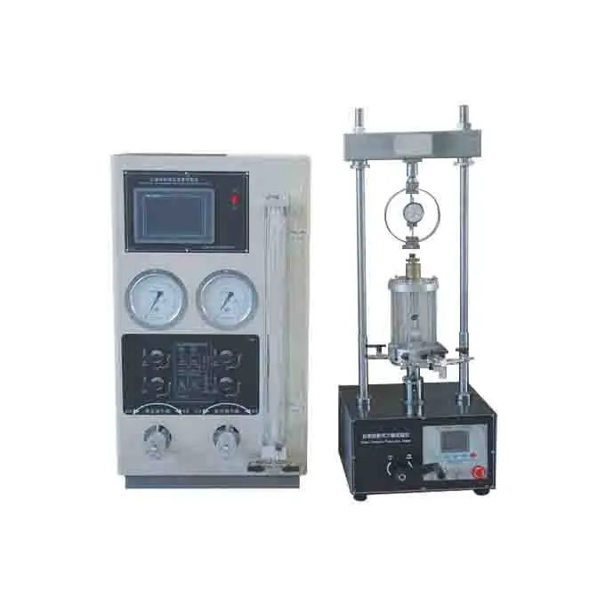 Digital soil CU UU test unconfined test  stress and strain relation Triaxial tester testing machine