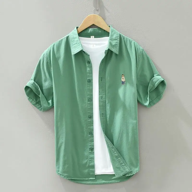 

Молодежный ор Све с вышивкой, тонкий хлопок, свободная посадка, повседневная одежда, повседневное использование, без железа, удобный хлопок irt