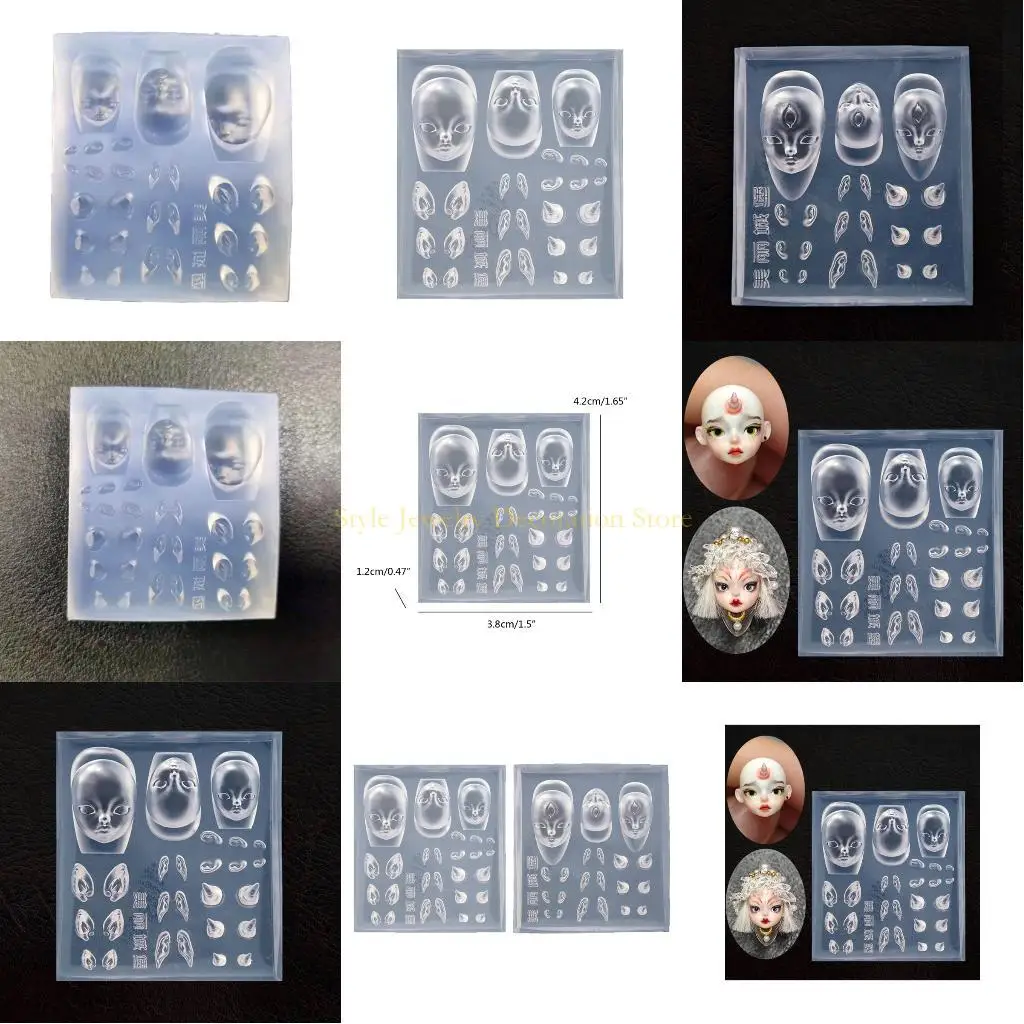 

D46E Stamping Templates Devil Horns Art Molds DIY Carving Moulds