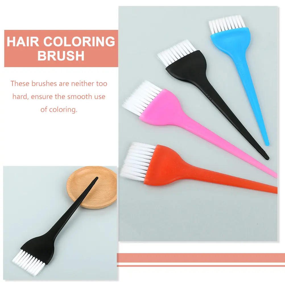 12Pcs Hair Dye Brush Set Sturdy Reusable Coloring Tools Salon Home Dyeing Highlights DIY Applicator for Even Hair Color Mixing 5