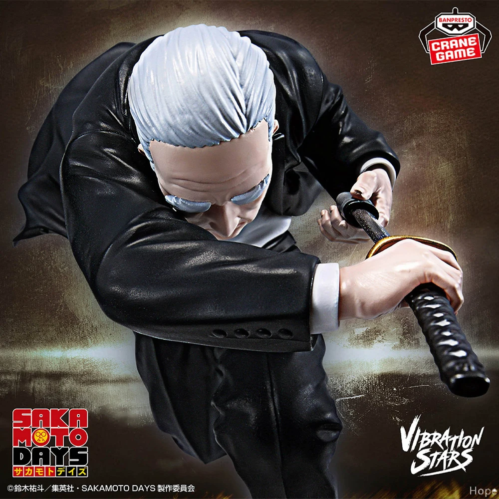 

Официально лицензированная фигурка BANPRESTO VIBRATION STARS Takamura, аниме-модель SAKAMOTO DAYS, фигурка, натуральная игрушка
