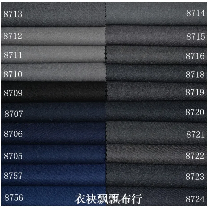 The fabric of suit is black and cyan non-ironing anti-wrinkle it made professional workwear