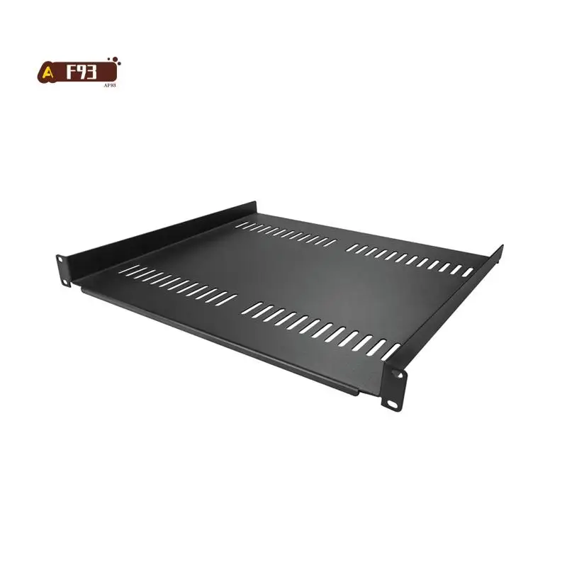 Prateleira de montagem em rack de servidor AF93-1U Bandeja cantilever ventilada para rack e gabinete de equipamentos de rede de 19 polegadas