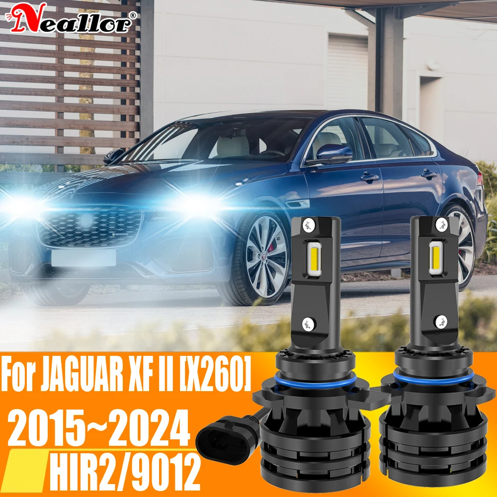 

2pcs HIR2 Led Headlight Canbus 9012 Car Bulb High Power 6000K White Light Moto Diode Lamp 12v 55w For JAGUAR XF 2 X260 2015~2023