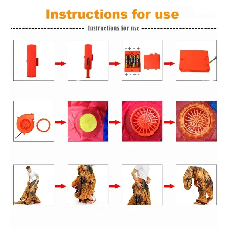 Hot T-REX dinosauro marrone costume gonfiabile festa cosplay fantasia mascotte anime abiti di Halloween per bambini adulti dinosauro cartone animato