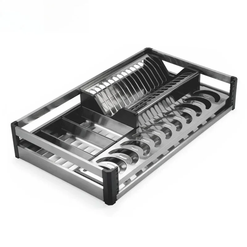 

Stainless steel SUS304 bowl rack sliding drawer pull wire basket kitchen accessories cabinet storage