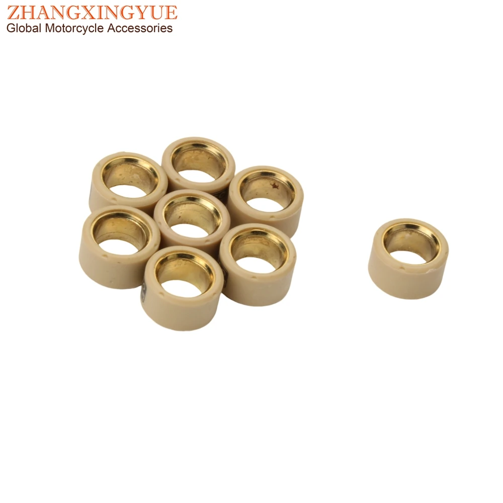 8PC Racing Variator Roller 9g 13g 14g Obciążniki 20x12mm Do Skuterów Malaguti Madison S 250 Aprilia Leonardo Benelli Velvet 250cc — zdjęcie 4
