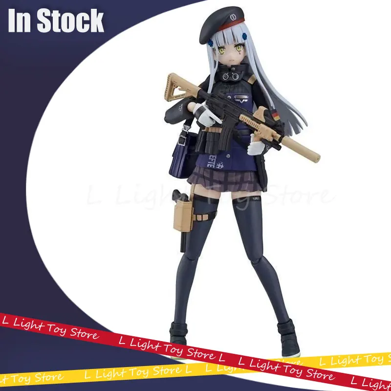 1/12 Girls Frontline Anime Figure Figma 573# Hk416 Action Figurine Collection Tactical Girl  Hk416 Models Doll Kid Birthday Gift