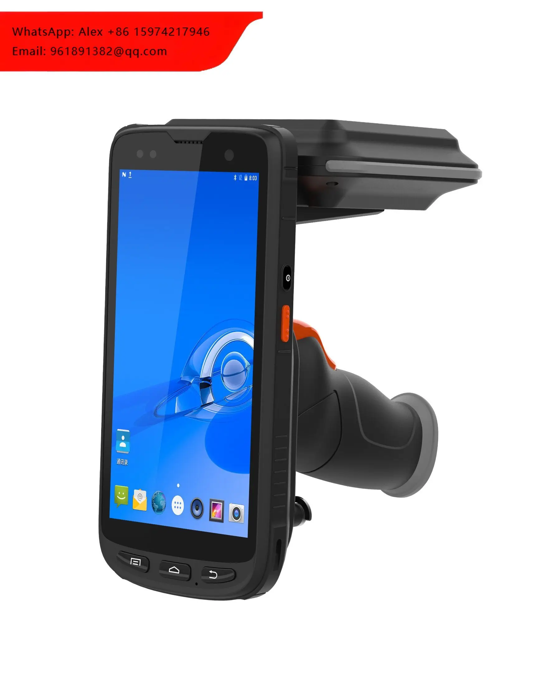 

Thcan Sanning Android 10 Handheld Rugged Warehouse Computer 8Core CPU 5 Inch IP65 AI PDA NFC RFID Reader 2D Stock