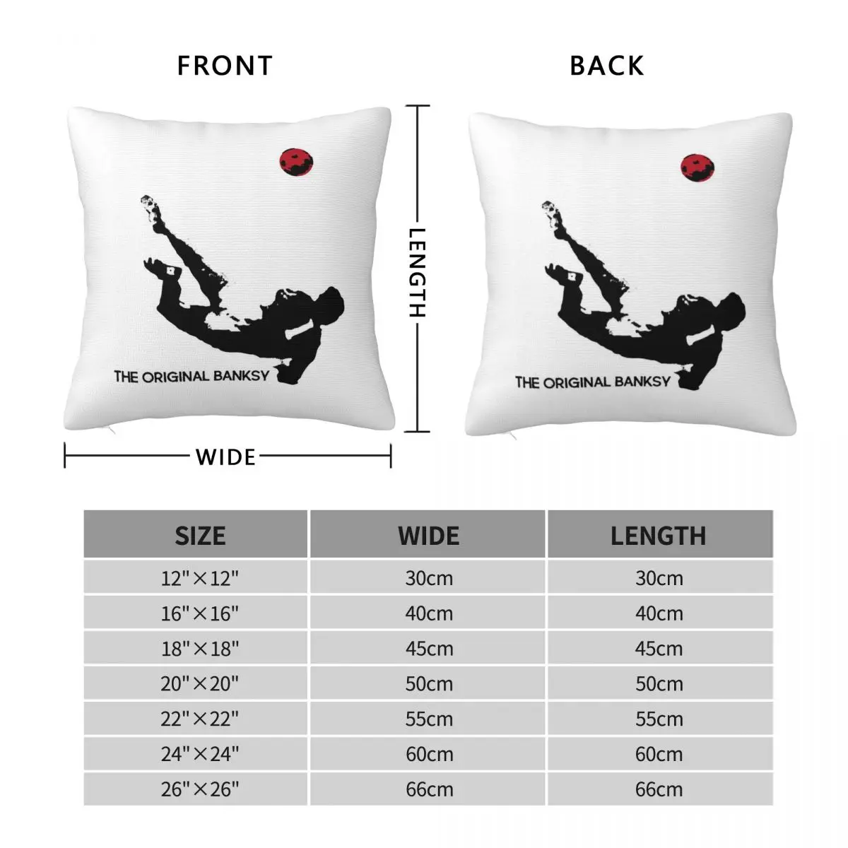 Banksy Goalkeeper Gordon Banks Pillowcase Polyester Linen Velvet Printed Zip Decor Throw Pillow Case Sofa Cushion Cover 18