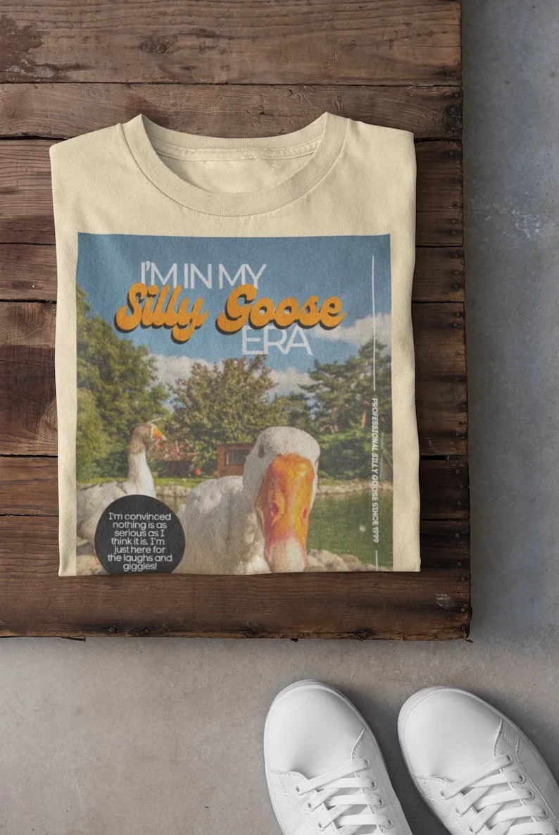 I'm In My Silly Goose ERA T-Shirt, Vintage Sweater, Funny Meme Hoodie, Aesthetic Tee, Sarcastic Top, Silly Goose Sweatshirt