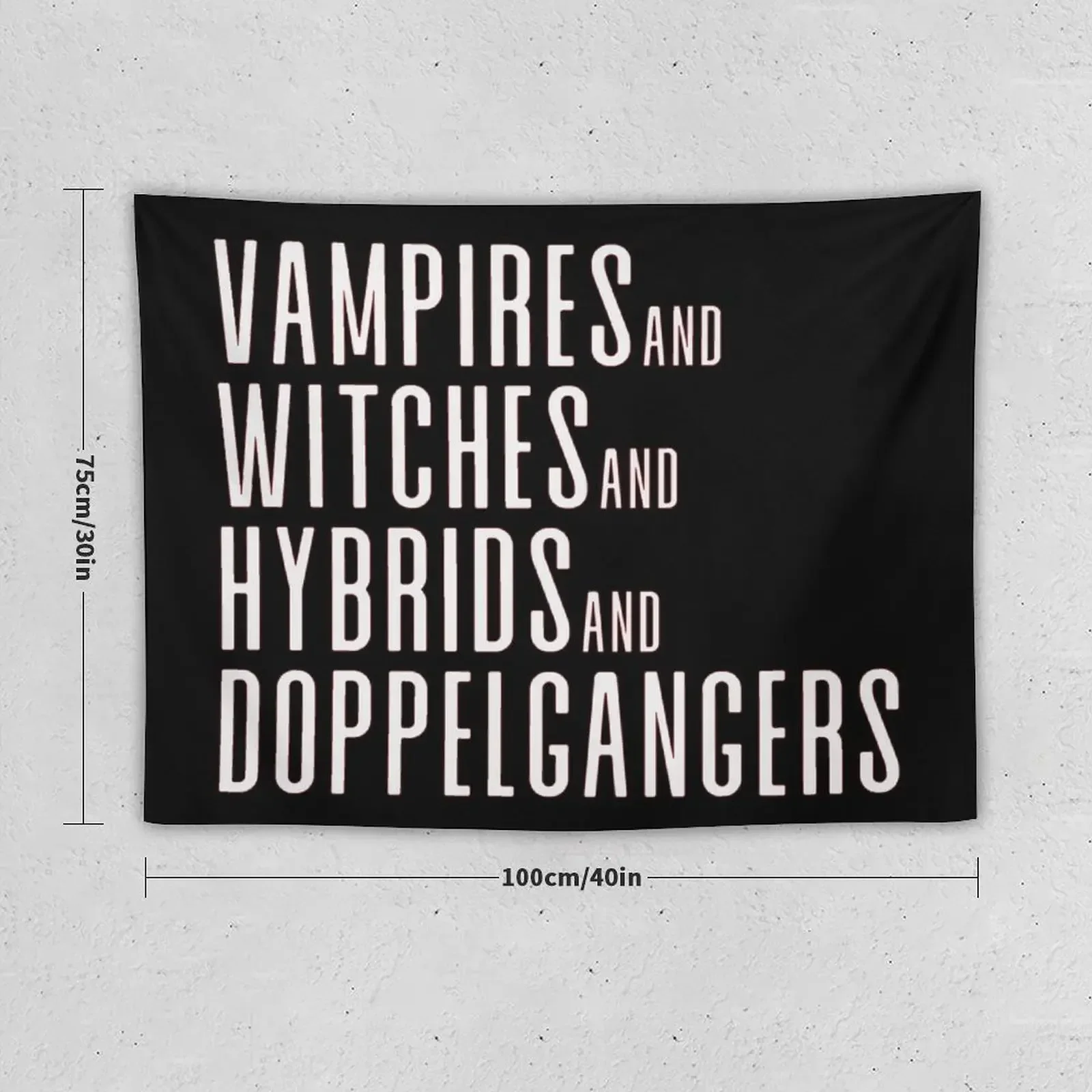 Vampires&Witches&Hybrids&Doppelgangers Tapestry Wall Decor Room Decoration Accessories Tapestry