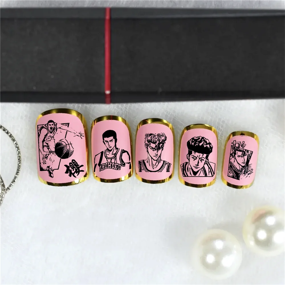 

TSC-413 TSC-245 TSC-272 Basketball expert Demon 3D Back glue Nail sticker Nail decoration Nail art Nail ornament
