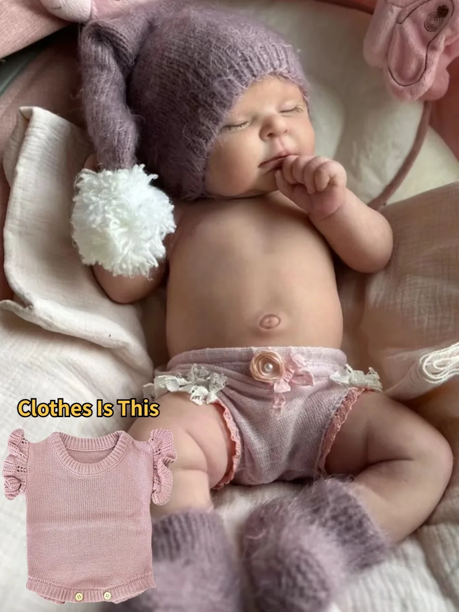 18 Inch Lifelike Reborn Girl Baby Doll Handmade finished Newborn Baby Girl For Children Birthday Gifts