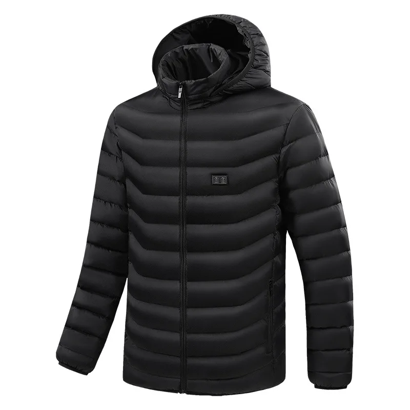 Imagem -04 - Inverno Usb Jaqueta de Aquecimento Homens e Mulheres Parka Jaqueta Caminhadas ao ar Livre Grosso Cabolsa de Algodão Térmico Windbreaker à Prova de Vento à Prova Dwindproof Água