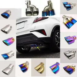 For Toyota C-HR CHR 2017 2018 2019 2020 2021 Muffler Exterior End Pipe Dedicate Steel Exhaust Tip Tail Frame Stick Hood Outlet