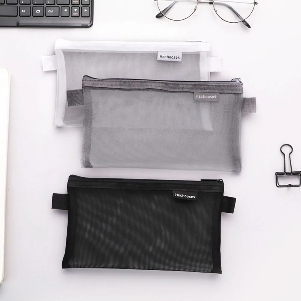 Сплошной цвет, сетчатый кошелек для монет, прозрачная сумка для хранения мелочей, мини-кошелек для монет, сумка для хранения кабеля для передачи данных, сетчатая косметичка