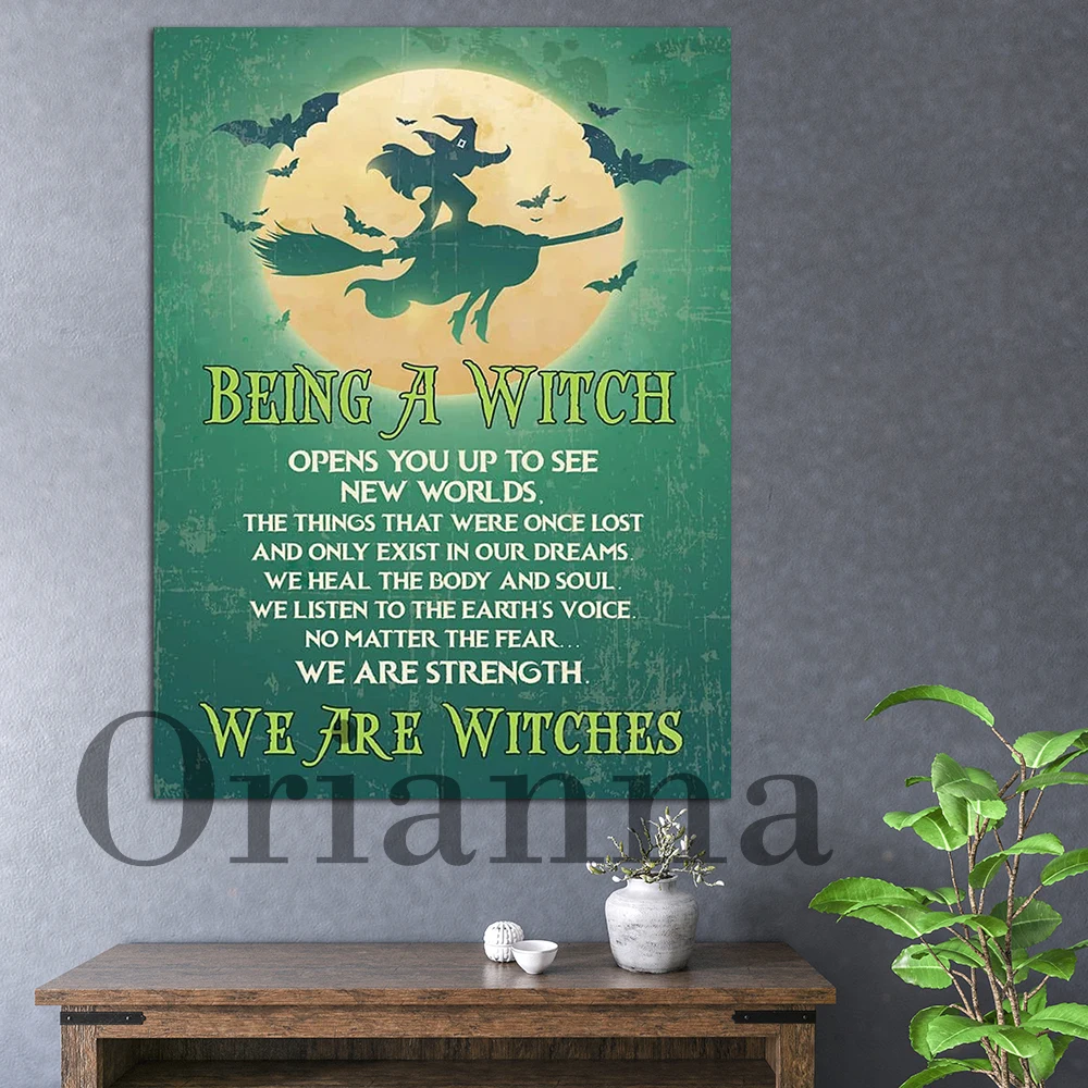 Witch Cat And Wine Poster, Salem Apothecary Potions-Tonics-Elixirs Poster, Magic Cat Wall Art, Wicked Witch Canvas, Cat Poster