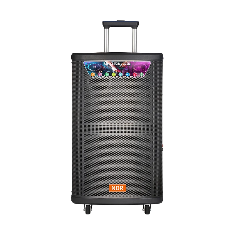 NDR-512 صندوق صوت DJ احترافي 80 وات 12 بوصة عالي الطاقة مع بطارية إضاءة RGB LED تعمل بالطاقة للخارجية #3