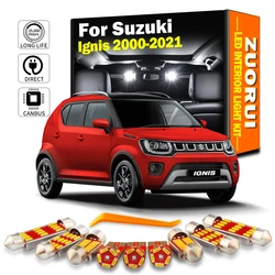 ZUORUI Canbus Car LED Interior Map Dome Light Kit For Suzuki Ignis 2000 2001-2016 2017 2018 2019 2020 2021 License Plate Bulbs