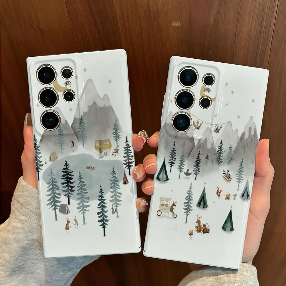 

Urchin Leisure Phone Case for Samsung S25 Shell GalaxyS24Ultra 23plus S22 21 A56 36 Glossy Film Hard PC Cover