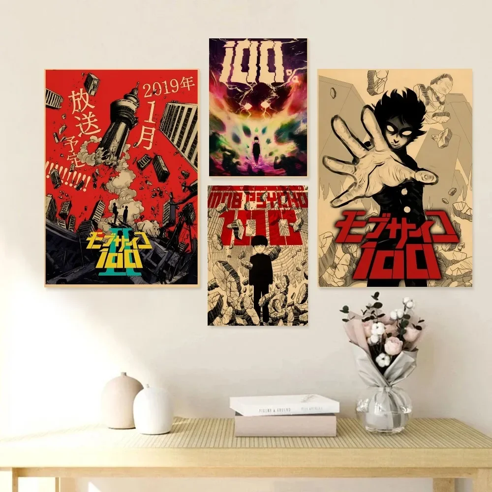 Mob Psycho 100 Obraz Shigeo Kageyama Poster Paper Print Home Living Room Bedroom Entrance Bar Cafe Art Painting Decoration