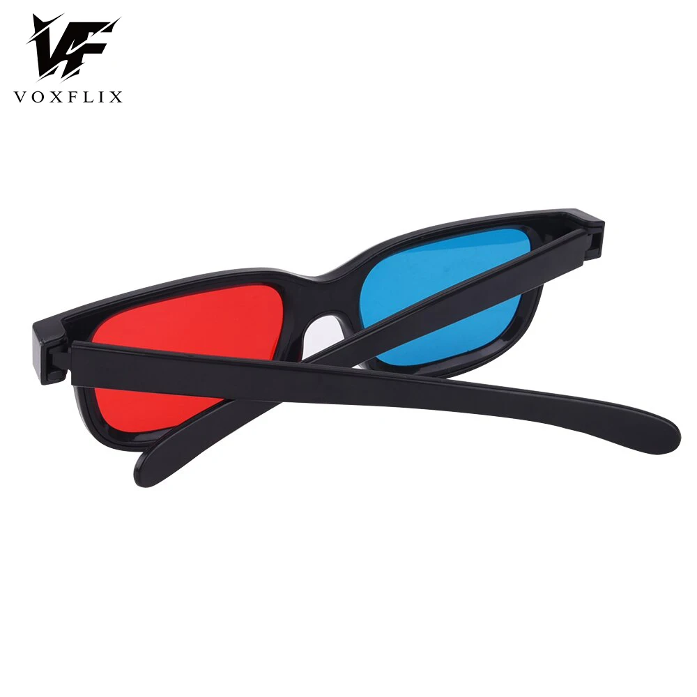 1Pcs/lot High Quality Red Blue 3D Dimensional Glasses for 3D DVD Home Theater Movie Cinema Game Projector Passive 3D glasses