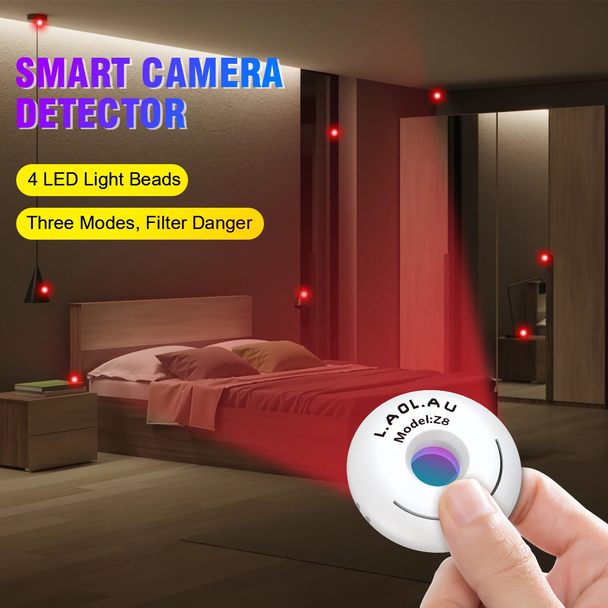 كاشف كاميرات مخفية صغير مضاد ل - مراجعة Home Security Hidden Cameras وسعره