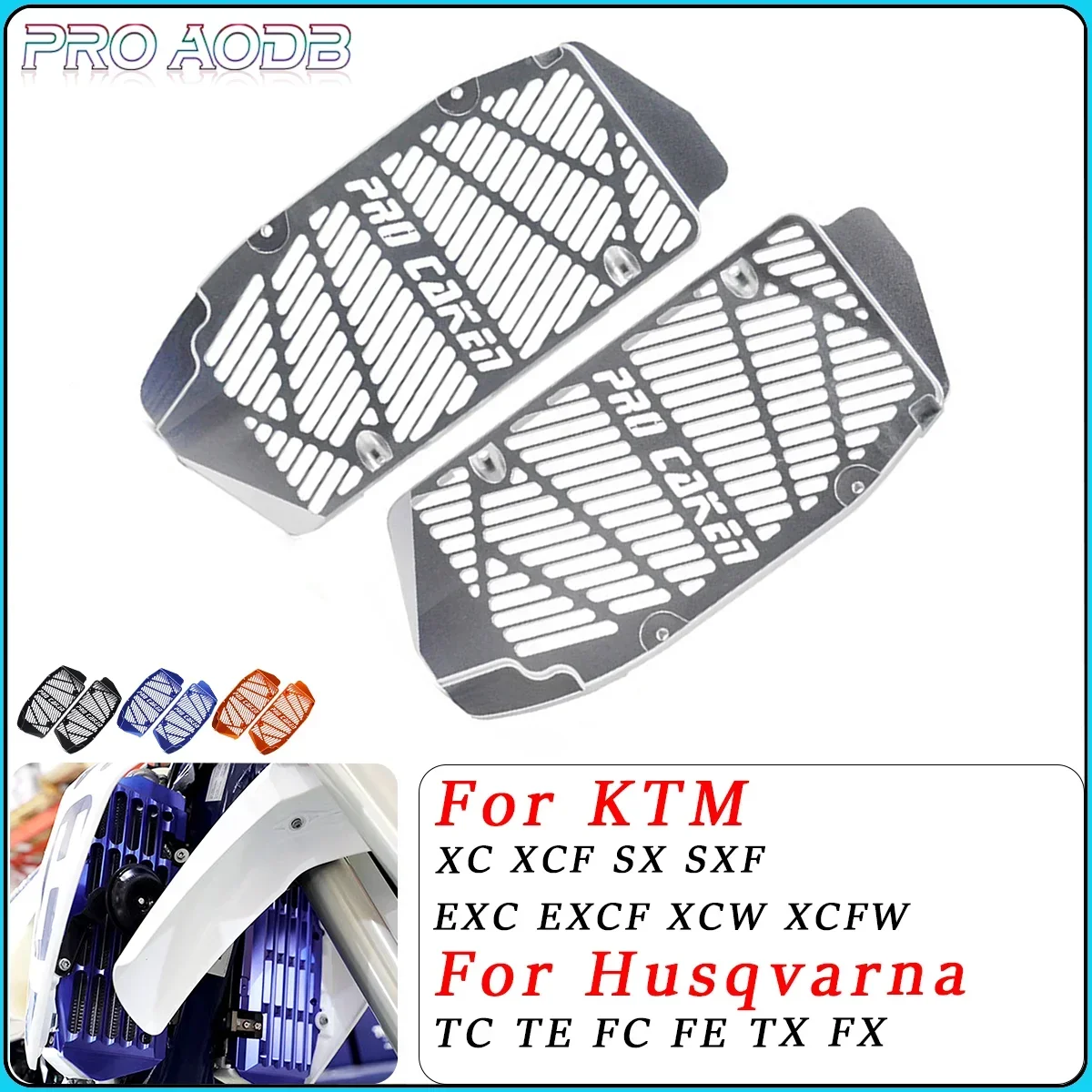 

Motorcycle Radiator Grille Guard Grill Cover Protector For KTM EXC EXCF XC SX SXF XCF XCW XCFW TPI 125cc-500cc 2016-2022 MOTO