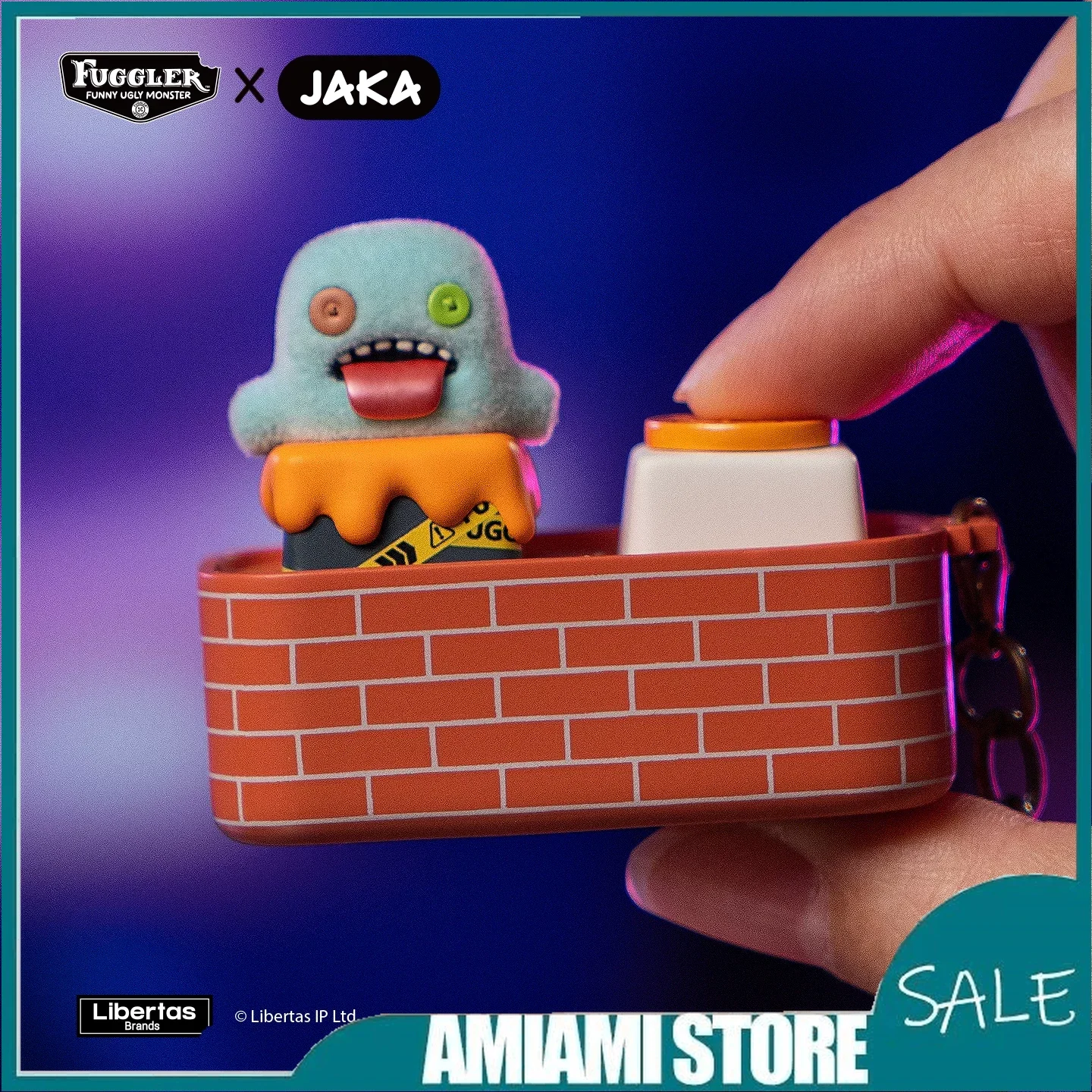 

Креативный брелок-подвеска Fuggler X Jaka Blind Box: механическая клавиатура, кейкап Esc, зубной монстр, игрушка-антистресс